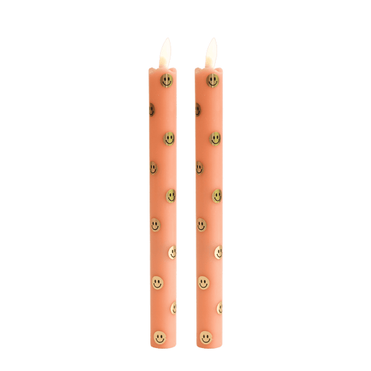 LED Pillar Happy Orange RC - Set van 2