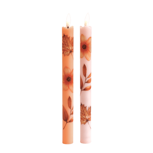 LED Wax Kaarsen Wildflower RC – Set van 2