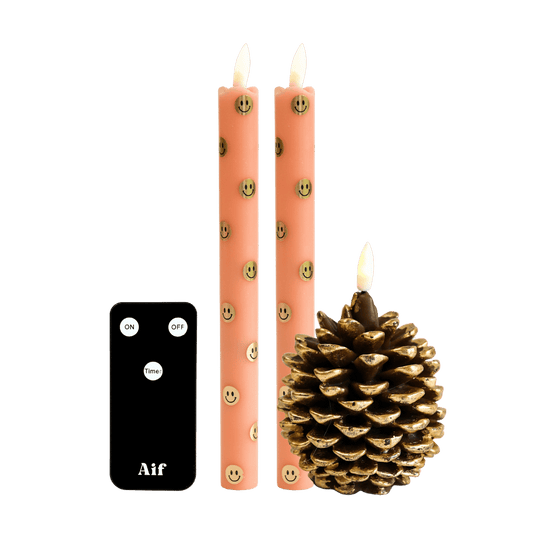 LED Kaarsenset RC – Happy Orange