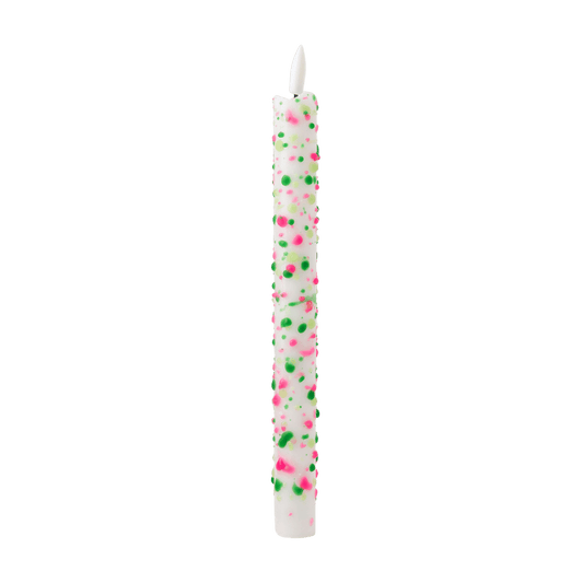 LED Pillar Kaars Floral Sparks - 1 stuk