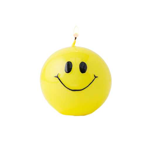 Smiley Kaars Yellow
