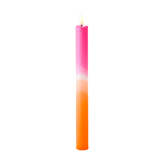 LED Pillar Kaars Pink Orange - 1 stuk