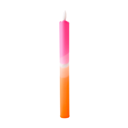 LED Pillar Kaars Pink Orange - 1 stuk
