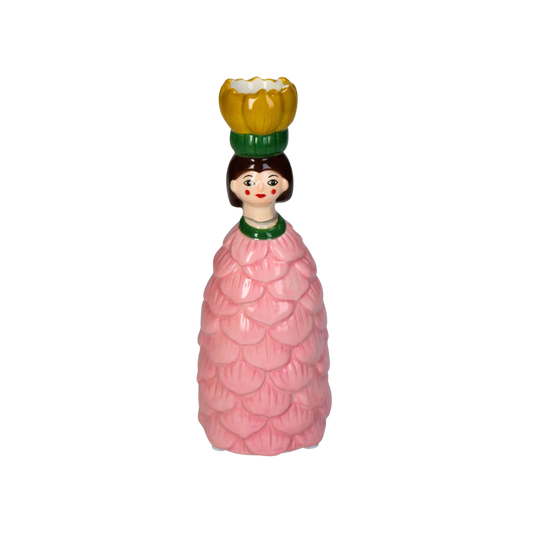 Kandelaar Flower Girl Pink