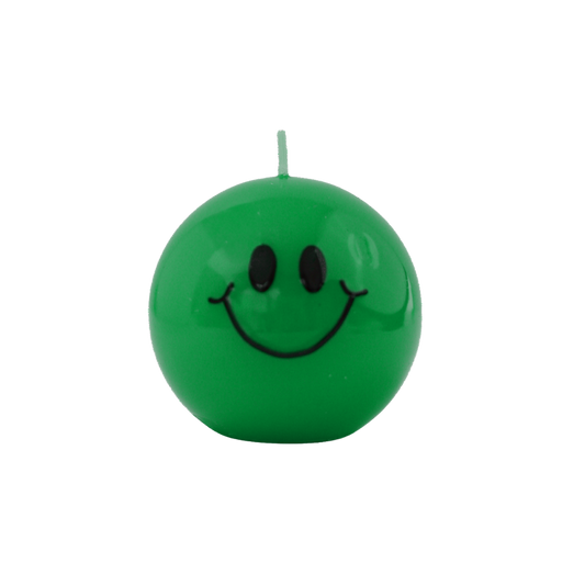 Smiley Kaars – 7,5 cm - Groen