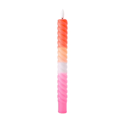LED Swirl Kaars Multicolor - 1 stuk