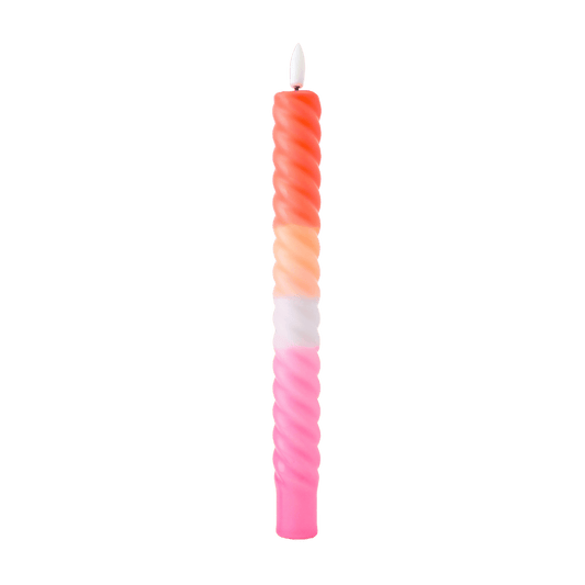LED Swirl Kaars Multicolor - 1 stuk
