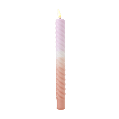 LED Swirl Kaars Lilac Sand - 1 stuk