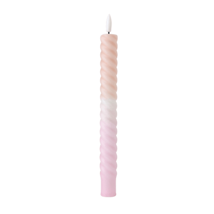 LED Swirl Kaars Soft Purple RC - 1 stuk