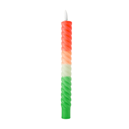 LED Swirl Kaars Tangerine RC - 1 stuk