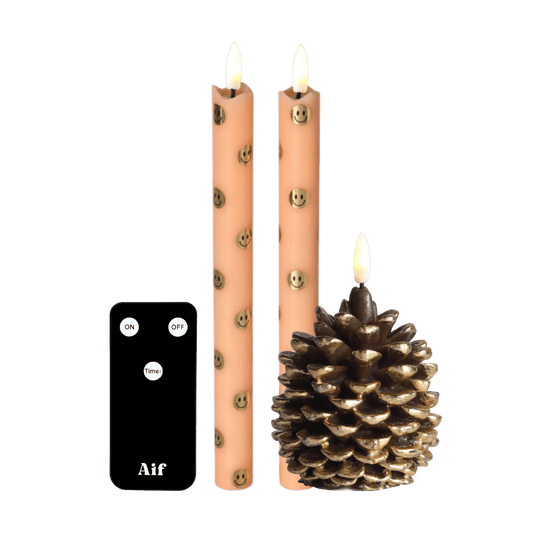 LED Kaarsenset – Happy Orange RC