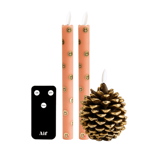 LED Kaarsenset RC – Happy Orange