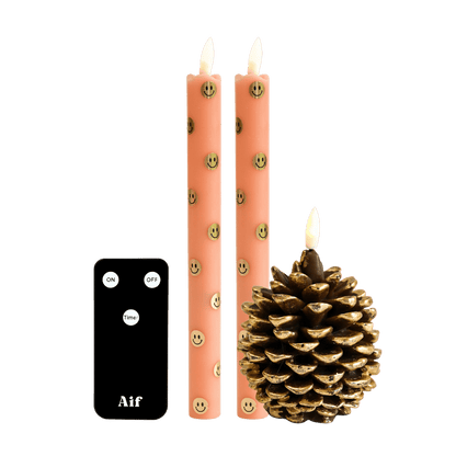 LED Kaarsenset RC – Happy Orange