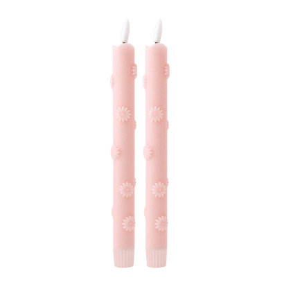 Velas LED Flores 3D Rosa RC – Set de 2