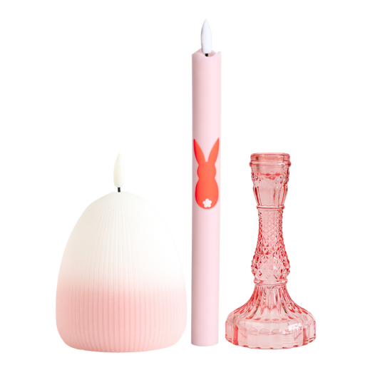 LED Kaarsenset – Bunny Orange