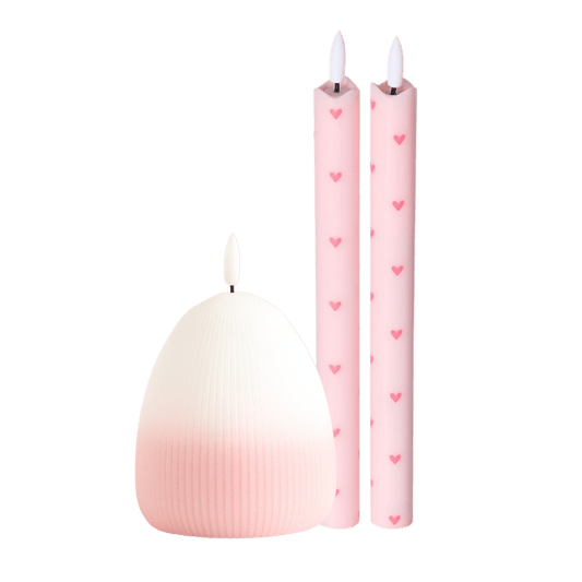 LED Kaarsenset – Spring Pink