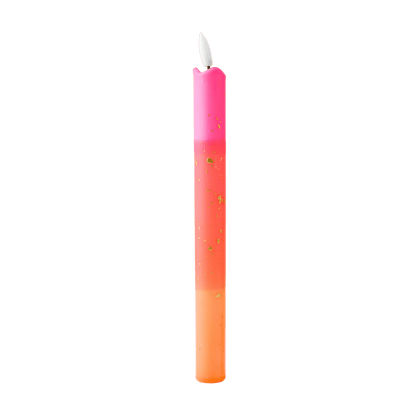 LED Pillar Kaars Gold Orange - 1 stuk