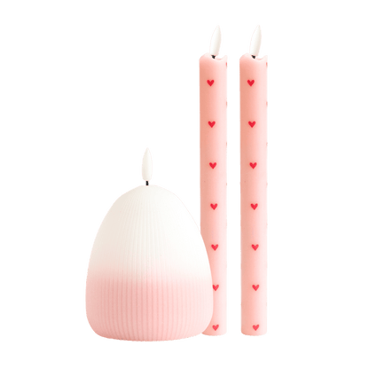 LED Kaarsenset – Spring Pink