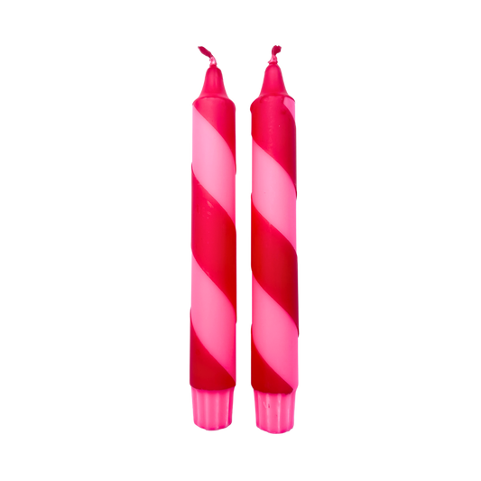 Diner Kaars Swirly - 1 stuks