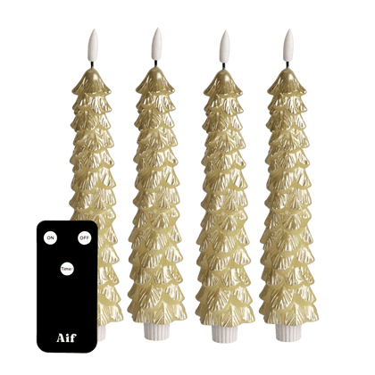 LED Kerstboom Kaarsenset RC - Goud