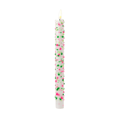LED Pillar Kaars Floral Sparks - 1 stuk