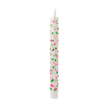 LED Pillar Kaars Floral Sparks - 1 stuk