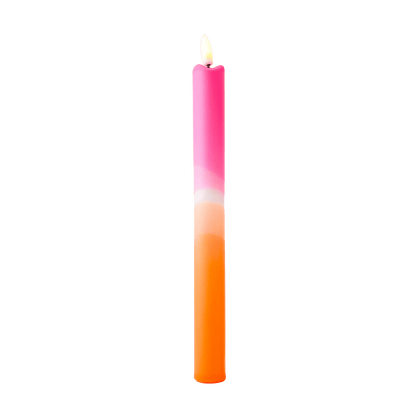 LED Pillar Kaars Pink Orange - 1 stuk