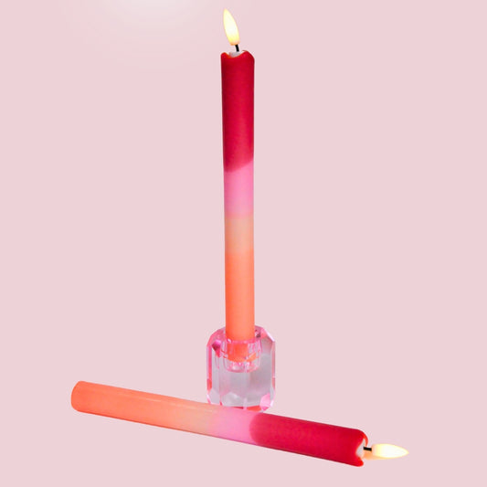 LED Pillar Kaars Red Orange - 1 stuks