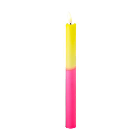 LED Pillar Kaars Neon Bloom - 1 stuk