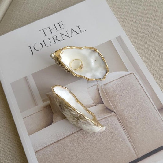 Oesterschelp Goud - Set van 2