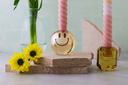 Candlestick Happy Brown