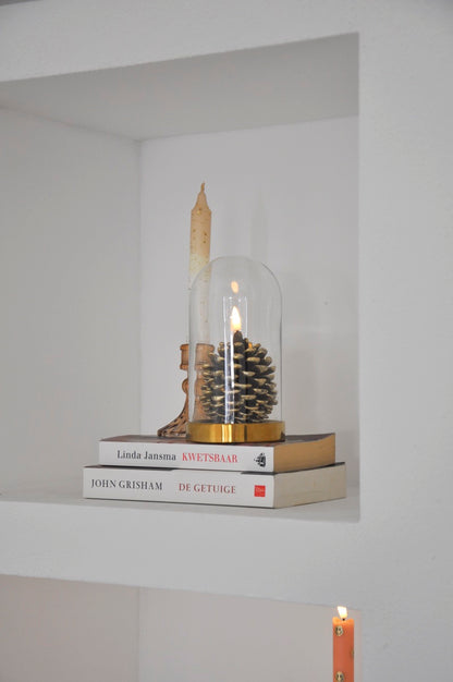 LED Wax Candle Pine Cone RC