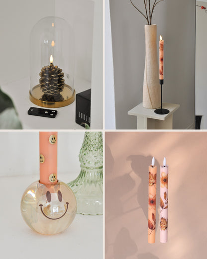LED Kaarsenset – Happy Orange RC