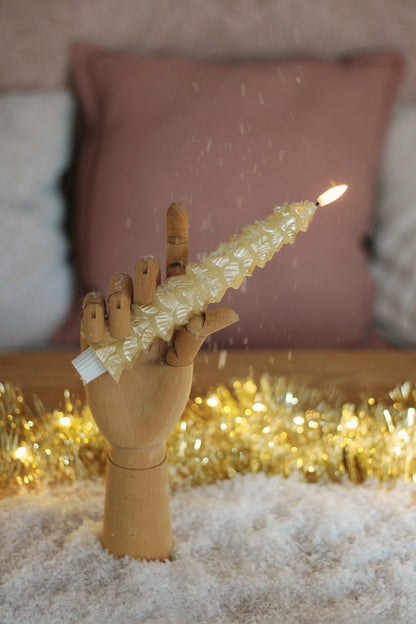 LED X-Mas Tree Candle Gold RC - Set of 2 (2025 edition)