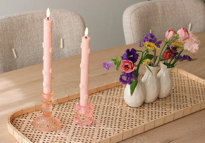 Velas LED Flores 3D Rosa RC – Set de 2