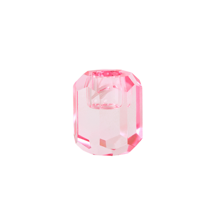 Kerzenleuchter Kristall Rosa
