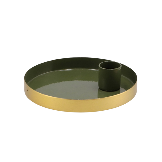 Kerzenständer Golden Circle – Grün