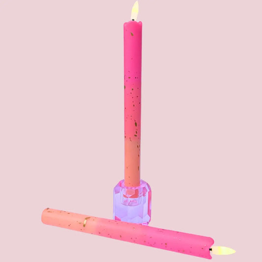 LED Pillar Kaars Gold Orange - 1 stuks