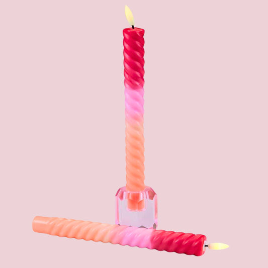 LEVERBAAR 14-12 LED Swirl Kaars Red Orange - 1 stuks