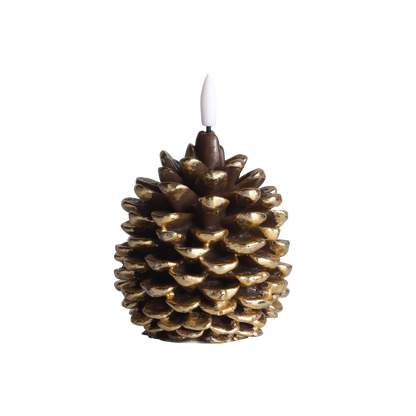 LED Wax Candle Pine Cone RC